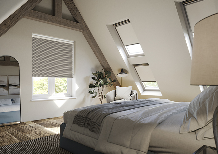 Emily Bond Jaipur, Smoke - Twist&Fit Roller Blind - Image 7